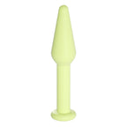 Silicone Anal Plug Training Set in vibrant green for comfortable beginner-friendly use