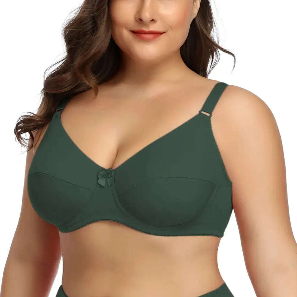 Simple Fashion Underwire Bras for Women Plus Size Lingerie Unlined Thin Underwear Big Size Bra Cup C D E F