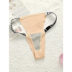 The Lady's Haven Boutique small chest lifting underwear in beige with black adjustable straps on white background