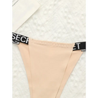 Beige small chest lifting underwear with black elastic waistband from The Lady's Haven Boutique