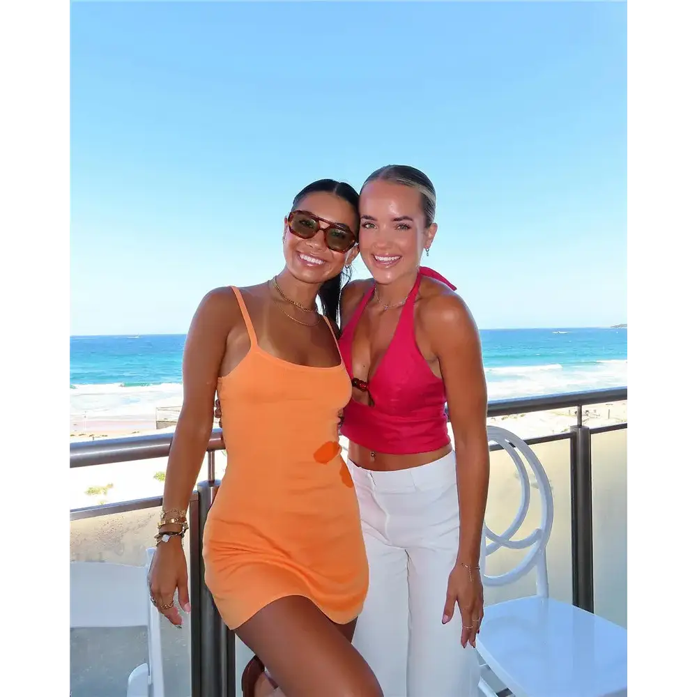 Mozision Spaghetti Strap Print Knit Mini Dress For Woman Robe Summer New Sleeveless Backless Beach Holiday Club Dress