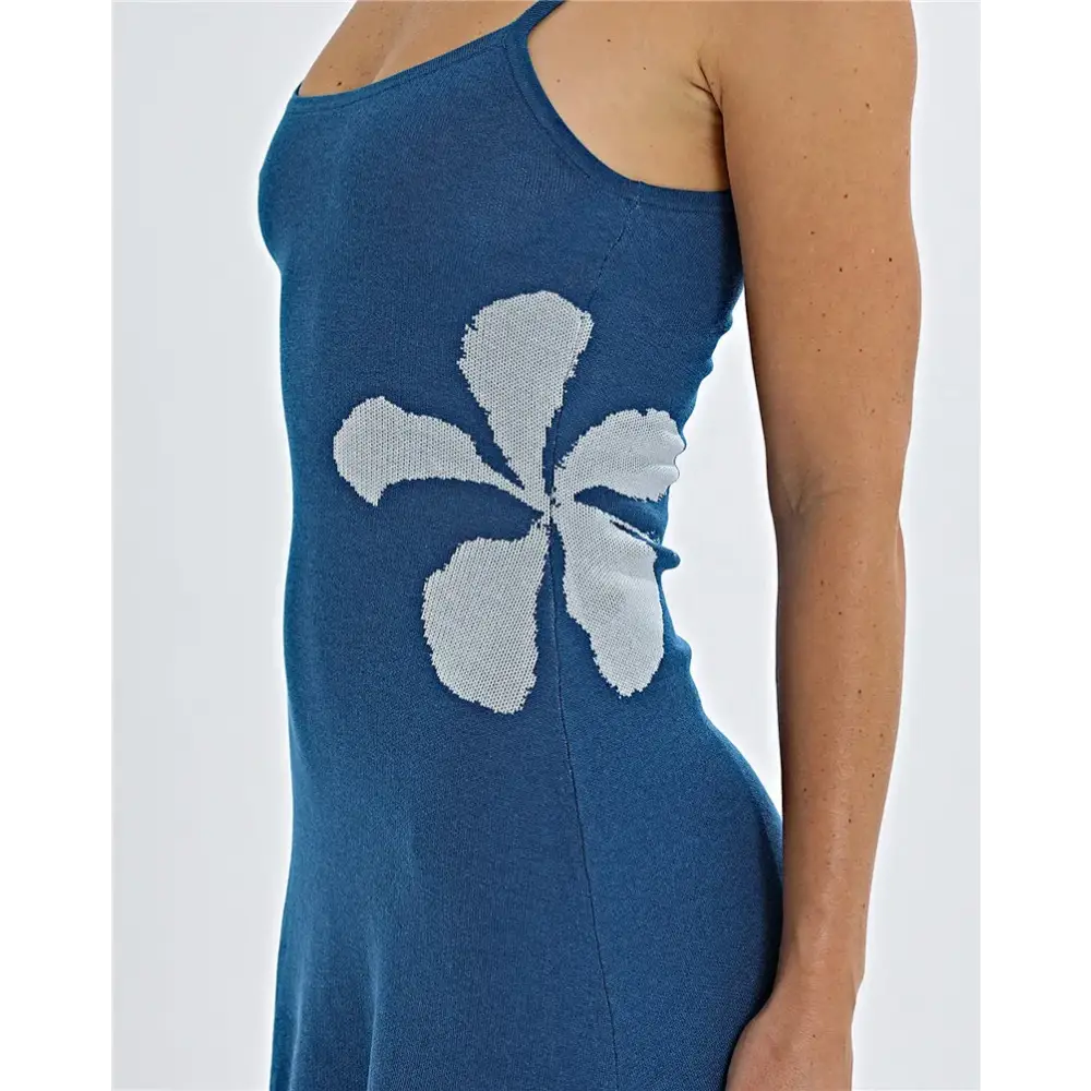 Mozision Spaghetti Strap Print Knit Mini Dress For Woman Robe Summer New Sleeveless Backless Beach Holiday Club Dress