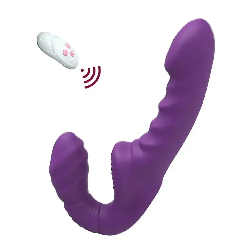 Strapless Strap - on Dildo Vibrator with Remote Control for Women Lesbian Couples G - Spot Double - Ended Adult Sex Toys with 10 Modes - The Lady's Haven