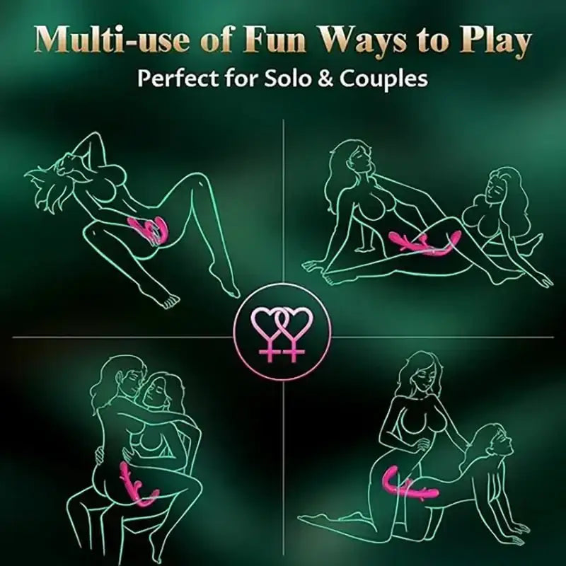 Strapless Strap On G Spot Dildo Vibrator Double - Ended Vibrating Flapping Vibrators Adult Sex Toys for Women Lesbians Couples Gay - The Lady's Haven