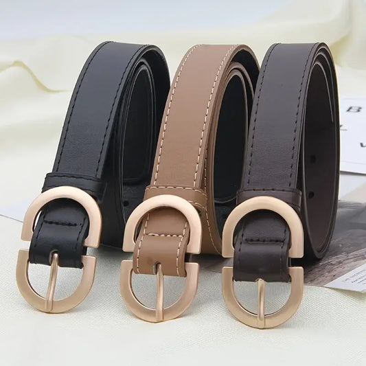 Stylish Gold Buckle Waist Belt For Women - The Lady's Haven Boutique