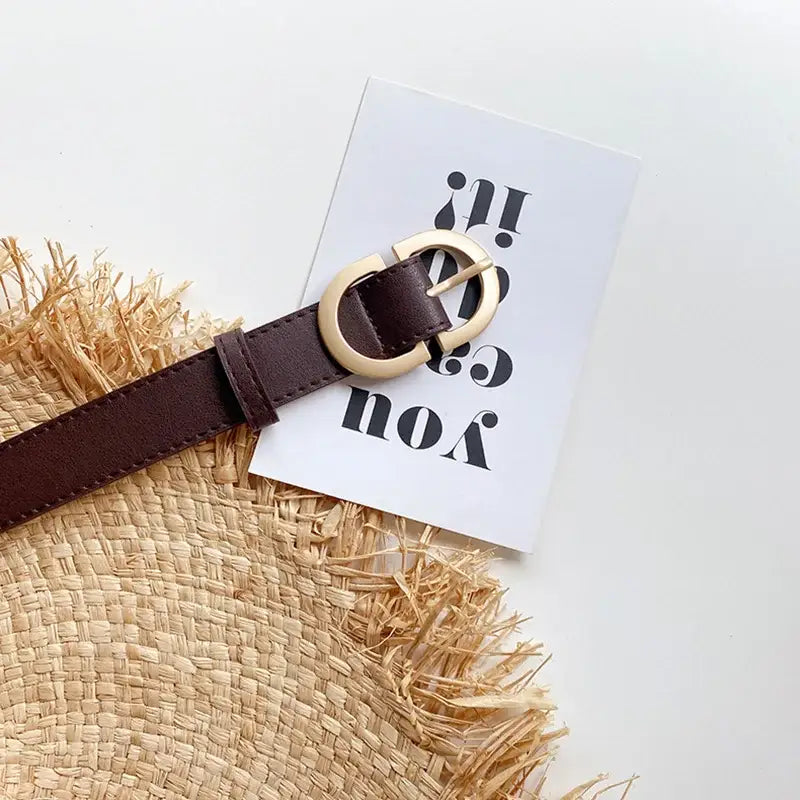 Stylish Gold Buckle Waist Belt For Women - The Lady's Haven Boutique