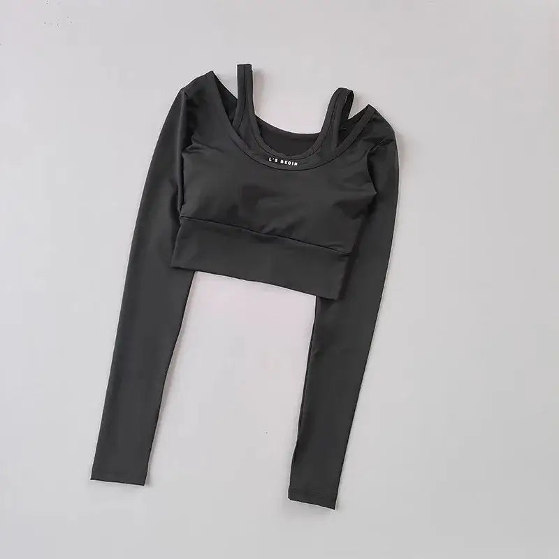 Stylish Workout T-Shirt with Pads Various Colors - The Lady's Haven Boutique