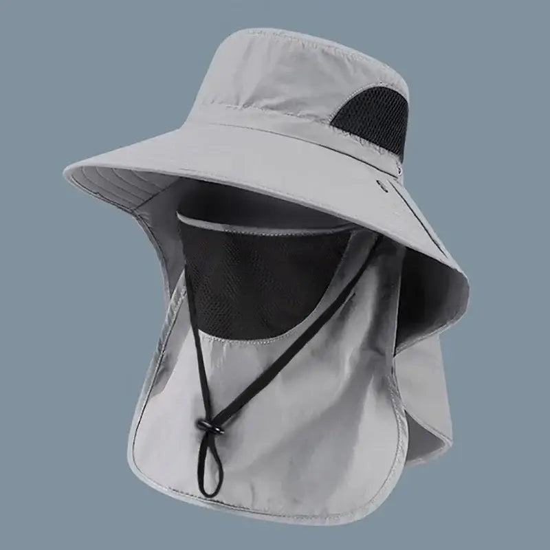 Summer Sun Hats UV Protection Outdoor Hunting Fishing Cap For Men Women Hiking Camping Visor Bucket Hat Neck Flap