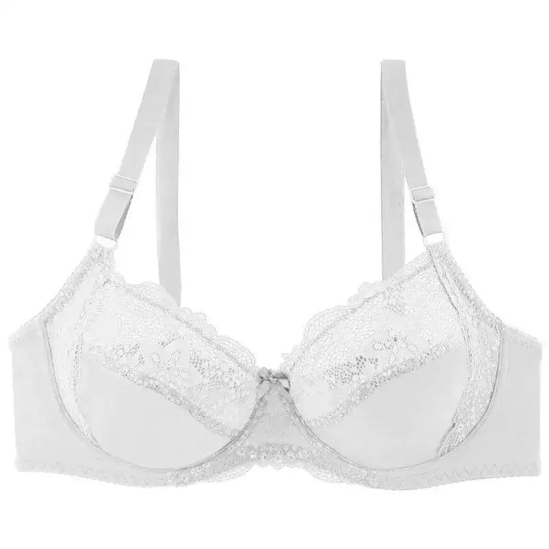 Thin Cup Bras for Women Adjusted Straps Underwire Bra Sexy Lace Bralette Lingerie Top Plus Size 38C to 48DD - The Lady's Haven Boutique
