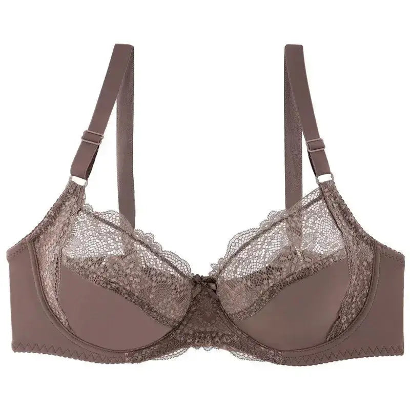 Thin Cup Bras for Women Adjusted Straps Underwire Bra Sexy Lace Bralette Lingerie Top Plus Size 38C to 48DD - The Lady's Haven Boutique
