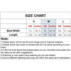 Size chart for sleeveless tie back floral dress showing bust width and length in centimeters and inches for sizes S, M, and L