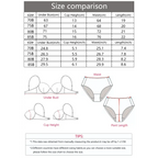 Size chart and measurement guide for fashion leopard bra and underwear set with under bust, cup height, waist, and length details