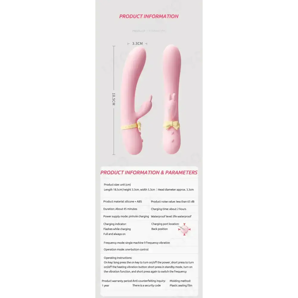 vibrator for woman sex toy Silicone Rabbit Vibrator USB Rechargeable Waterproof G - Spot Stimulating Clitoral Stimulator UYO - The Lady's Haven