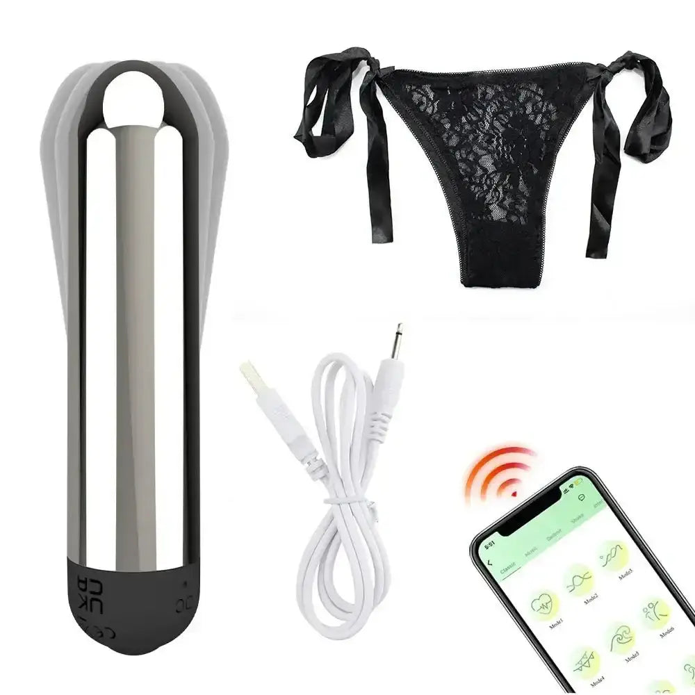 Wearable bullet vibrator G-spot clitoris stimulation adult sex toy with app remote control vibration invisible strap
