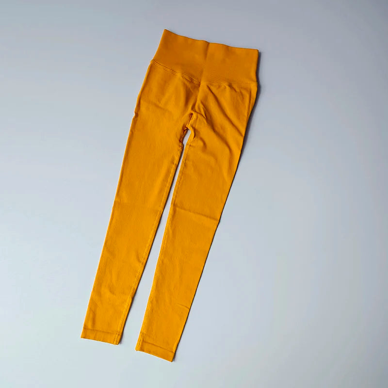 Bright yellow women hip lift leggings from The Lady's Haven Boutique for comfort and style