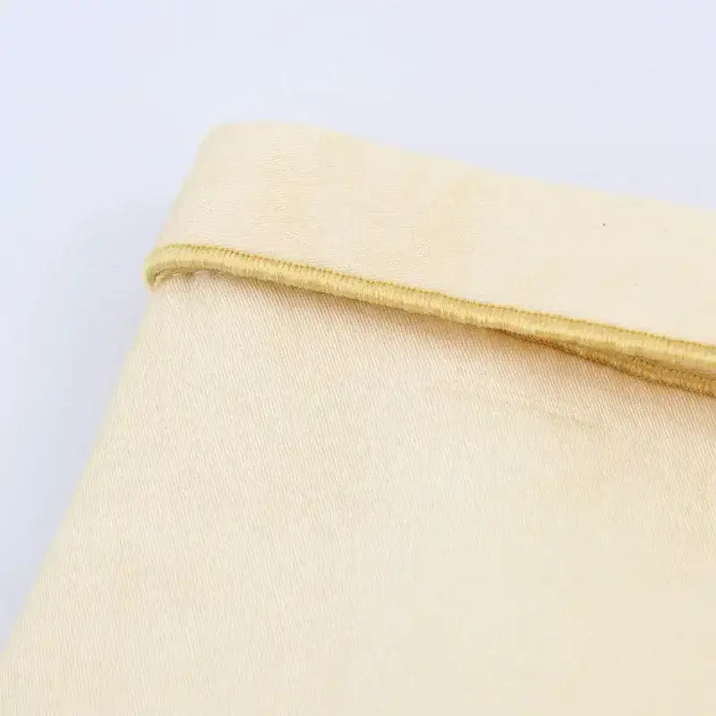 Close-up of beige fabric detail for fashion casual skirts with print from The Lady's Haven Boutique