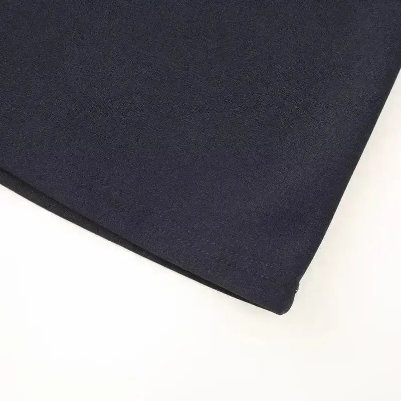 Close-up of navy blue formal evening dress fabric from The Lady's Haven Boutique maxi dress