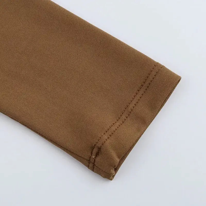 Women’s Elegant Long Sleeve Bodysuit Slim Casual Top - Bodysuit