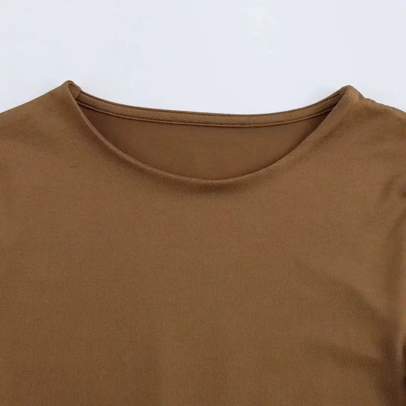 Women’s Elegant Long Sleeve Bodysuit Slim Casual Top - Bodysuit