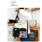 Stylish large capacity ladies handbag with multiple pockets for everyday use