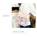 Stylish large capacity ladies handbag in pastel colors, perfect for everyday use and versatile occasions