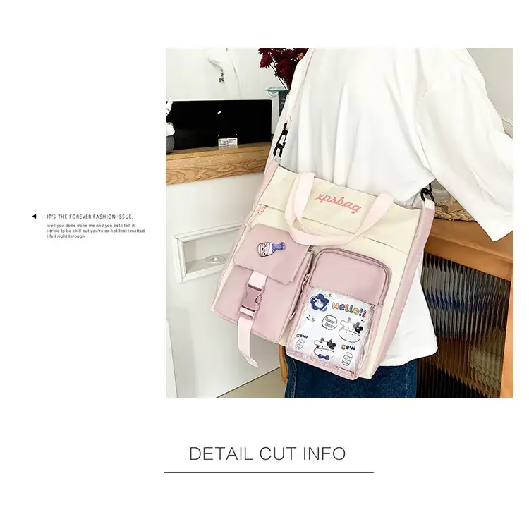Stylish large capacity ladies handbag in pastel colors, perfect for everyday use and versatile occasions