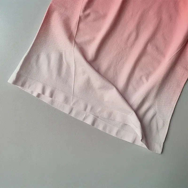 Yoga Top and Shorts Gradient for Women - The Lady's Haven Boutique